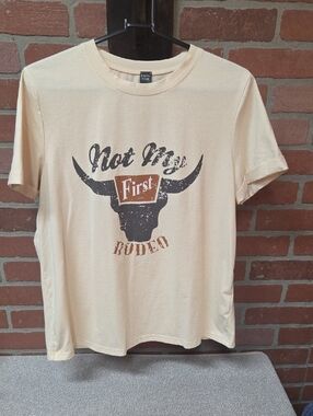 Not My First Rodeo Graphic Tee - Cream Sz L